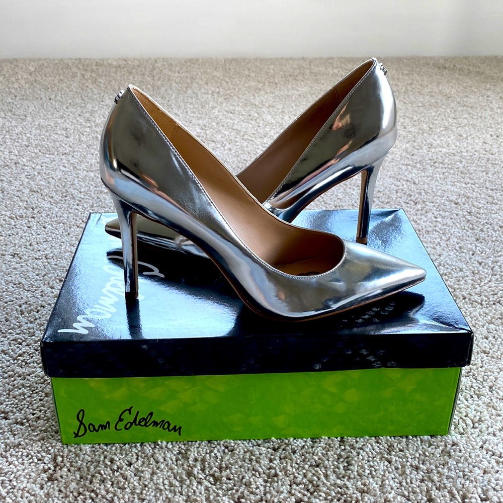 Sam Edelman Hazel pumps - Silver Metallic - Size 8.5